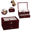 Watch Boxes High Grade Rosewood Double Layer 20 Position Storage Box