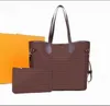 Luxurys Designer Bags para mujer Bolsos de cuero genuino de alta calidad crossbody lady Shoulder Bag shopping tote monedero 2 pcs / set F5422