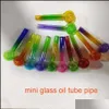 Smoking Pipes Wholesale 4Inch Rainbow Pyrex Glass Oil Burner Pipe Colorf Quality Great Tube Nail Tips Smoking Drop Delivery 2022 Hom Dhkhl