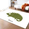 Carpets Cartoon Lizard Animal Bedroom Decoration Kids Play Mat Soft Flannel Memory Foam Table Area Rugs Living Room Carpet