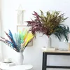 Dekorativa blommor 80st Naturned Torked Pampas Grass Plume Decor Fluffy Reed Wedding Flower For Home Kitchen Room Decoration Dekoration Craft