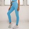 LL 요가 하이 웨이스트 레깅스 원활한 푸시 업 스포츠 여성 피트니스 체육관 러닝 팬츠 Streachy Gym Girl Legging Candy color CK5332