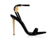 Lüks tasarımcılar, saten asma kilitli sivri çıplak sandalet ince yüksek topuk kadın gerçek deri dar bant metal kilit dekor sandalyaları yaz partisi sandalet