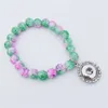 Charm Bracelets Snap Buttons Bracelet Children Girls Colorf Glass Beads Metal Wristband Socket Fashion Jewelry Drop Delivery 2022 Smtvc