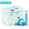 Stockage de vêtements Grands sacs sous vide Space Saver Zip Seal Pack pour vêtements Couettes Quilt Compression Bag