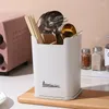 Storage Bottles Chopsticks Basket Rack With Tray Multi-functional Drain Tube Household Kitchen Tableware Box