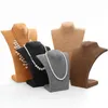 Jewelry Pouches Pendant Necklace Chain Earring Bust Display Holder Stand Showcase Rack Table