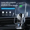 Chargeur de voiture sans fil à montage automatique à charge rapide 15w Qi Téléphone pour trou