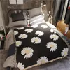 Koce Kwiat stokrotka europejska dzianina koc rzut bawełniany sofa sofa osłona kurzu pościeli klimatyzacja