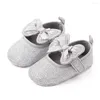 Eerste wandelaars geboren babymeisje prinses bowknot schoenen bling katoen zachte zool crib prewalker