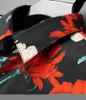 القمصان غير الرسمية للرجال طباعة الأزهار الأحمر الأكمام الطويلة للرجال سقوط اللباس قميص تراكب هيرن 2022 الحزب الاجتماعي Chemise Hawaienne Homme