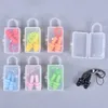 2PCS Anti-Noise Earplugs Nose Clip Case Protective Waterproof Protection Ear Plug Silicone Swim Dive Supplies security protect