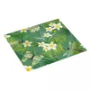 Tapis table de table de s￩chage ￠ vaisselle pour la cuisine draineur libellules florales tropicales jungle palmier feuilles de fleur de coussin micro-micro-coussin