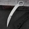 Tüy Sr Claw Karambit Bıçağı Flail D2 saten bıçak edc cep bıçakları en iyi gfit