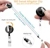 Key Rings Crystal Diamond Shining Stone Nurse Badge Reels Heavy Duty Retractable Aligator Clip Id Holder For Student Doctor Drop Del Smtxt