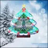 Décorations de Noël décorations de Noël spinner de vent 3D