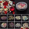 Nail Art Decorations Nail Art Decoration Charm Gem Beads Rhinestone Hollow Shell Flake Flatback Rivet Mixed Shiny Glitter 3D Diy Acc Dhkqa