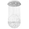 Lampes suspendues 45cm x 80cm K9 lustre en cristal simple boule chambre plafonnier salle à manger ronde dimmable