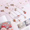 Bookmark Korea Cute Christmas Pendant Student Stationery Metal Folder Page Teacher Gift Drop Delivery 2022 Smtds