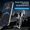 Chargeur de voiture sans fil à montage automatique à charge rapide 15w Qi Téléphone pour trou