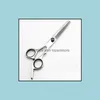 مقصات شعر محترفة 6 0 بوصة 4CR مقصات الشعر قطع الحلاق Makas Scissor SciSors Scisors Thinning Shears تصفيف الشعر Drop D Dhkih