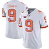 NCAA College Football Clemson Tigers 8 Justyn Ross Trikot 1 Andrew Mukuba 88 Braden Galloway 10 Baylon Spector 9 Travis Etienne Jr University Alle genähte Uniform