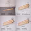 Kronleuchter Led Decke Kronleuchter Moderne Holz Suspension Beleuchtung Für Esszimmer Dekoration Küche Insel Nordic Linear Lampe