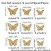 12 3D Creux Papillon Stickers Muraux DIY Autocollants pour La Décoration Intérieure Enfants Chambre Fête De Mariage Décoratif Butterflyss Inventaire RRA306