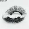 25mm ryska volym ögonfransar förlängning återanvändbar fluffig tjock rörig full strip frans dramatisk 3d fluffig faux mink lashes6000682