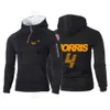 DCGV Erkek Hoodies Sweatshirts F1 McLaren Team Racing hayranları 2022 Erkekler Lando Norris Yeni Baskı Hoodies Terzer Sonbahar Sweatshirt Uzun Kollu Fermuar Ceket Ceket