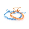 10 couleurs cordons brins à la main corde tresse chanvre femmes perles acryliques amitié Bracelet soeur Whole251B