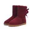 Gai 2022 디자이너 부츠 Donna Classic Snow Boots Nero Maroon Marrone Rosso Viola Sky Blue Rosa Stivali Di Lusso Delle Donne 35-43