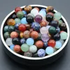 10st 10mm ädelsten sfärer för DIY som gör smycken utan hålt hål lösa reiki helande energisten crittas bollar runt pärlor