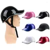 Casques de moto 1PC Casquette de baseball Style Demi-casque Casque de sécurité pour Cafe Racer Chopper Scooter Visage Vintage Été