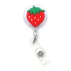 Porte-clés New Sile Mignon Fruits Amp Fleurs Rétractable Badge Reel Étudiant Infirmière Exposition Enfermera Nom Carte Id Poitrine Drop Delivery Smtaz