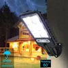 Solar Street Light Outdoor Solar Lamp With 3 Lights Mode Waterproof Motion Sensor Security Lighting For Garden Patio Path Yard
