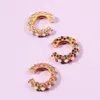 Stud Earrings Itenice 1pcs Bohemian Crystal Ear Cuff Earring Women Multicolored No Pierced Small Bridal Wedding Jewelry