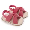 İlk yürüyüşçüler moda kız kızlar yaz ayakkabıları bebek sandalet doğdu rahat yumuşak taban prenses yürümeye başlayan çocuk prewalker 0-18m