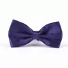 35 colors Mens solid color Bow Ties business gentleman candy color wedding Adjustable tie with snap buttons