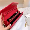 حقيبة كتف سلسلة ENVELOPE CROSSBODY حقائب محفظة نسائية مصممة جلد رفرف محفظة