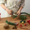 Christmas Decorations Festive Party Rattan DIY Decoration Cane Garland Straw Strips Supplies For Home