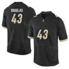 NCAA Purdue College Football 8 TJ Sheffield Jersey University 21 Sanoussi Kane 43 Kieren Douglas 12 Austin Burton 15 Charlie Jones para f￣s de esportes N￺mero de nome personalizado