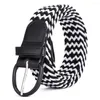 Belts Men Women Pin Buckle Skinny Elastic Crochet Woven Waistband Jeans Belt BLTRD0008