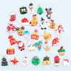 Charms Mini Resin Kerst ornamenten voor boom rustieke kleine miniatuur hangende kleine beeldjes kerstfeestje drop levering 2022 ami45