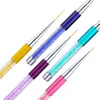 Щетки для ногтей 1 шт. Арт -кисти градиент польская ультрафиолетовая живопись с ручкой