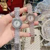 Polshorloges Dimini volledige diamant dameshorloge trend mode licht armband pols horloges voor vrouwen