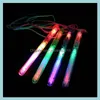 Party Favor 300st Mticolor Lightup Blinking Rave Sticks LED -blinkande strobe -trollstavar Konserter Party Glow Stick Drop Delivery 2022 Hem DH7H3