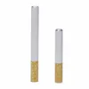 Cigaretter style one hitter bat doguot smoking pipe 55mm 78mm length snuff tube metal ceramic tobacco glass pipe