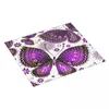Maty stołowe naczynie kuchenne suszona mata sprężyna fioletowe motyle i kwiaty zmywalne podkładka chłonna 16 "x18"