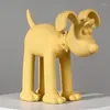 Figurine decorative Resina Cartoon Dog Home Decor Statua Camera da letto per bambini Animale Soggiorno Decorazione Accessori Scultura A3792